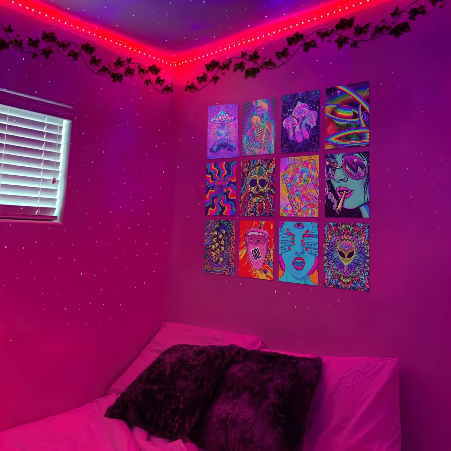HK Studio Hippie Room Decor Posters - Hippie Decor, Hippie Wall Decor