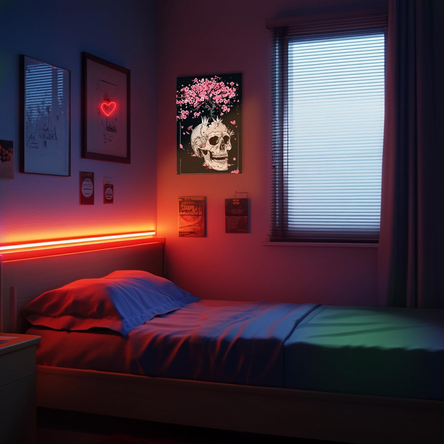 HK Studio Horror Gothic Decor Aesthetic Posters 13" x 17" - Spooky, Scary, Creepy Dorm Decor, Room Decor Aesthetic, Gothic Home Decor, Funky Decor