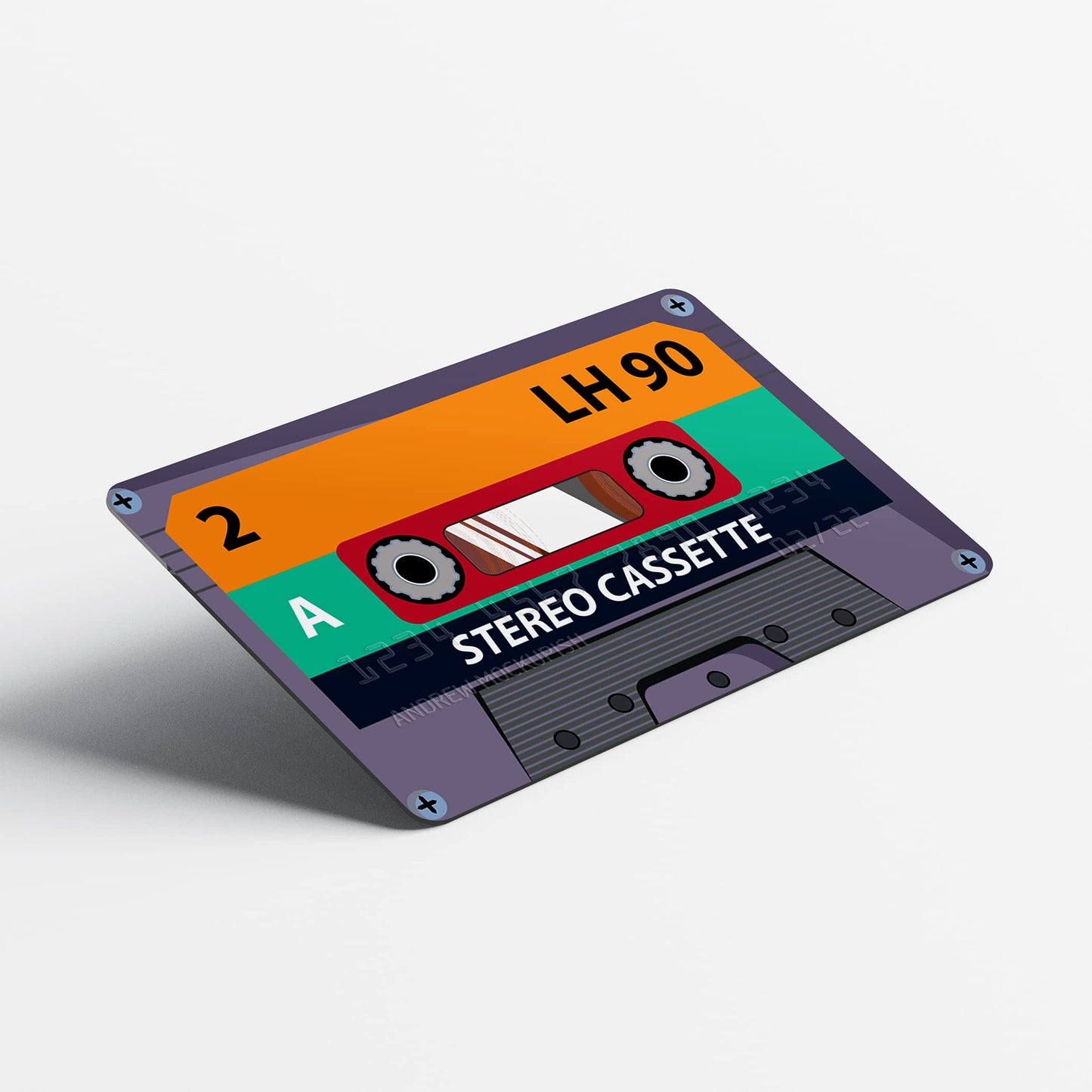 Debit Card Skin Cover Sticker - Cassette 4Pcs Credit Card Sticker Protecting & Personalizing Bank, EBT, Metro, Key Card - No Bubble, Slim, Waterproof, Removable