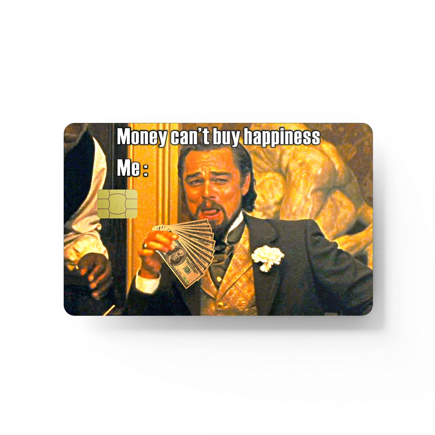 HK Studio Card Skin Sticker Money Funny Meme for EBT, Transportation, Key, Debit, Credit Card Skin - Protecting and Personalizing Bank Card - No Bubble, Slim, Waterproof, Digital-Printed