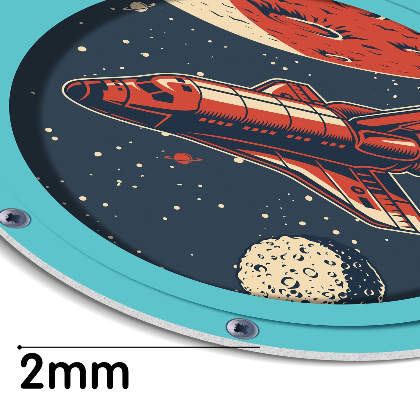 HK Studio Vintage Space Decor Astronaut Posters - Spaceship Porthole, Space Decorations, Space Themed Bedroom Decor