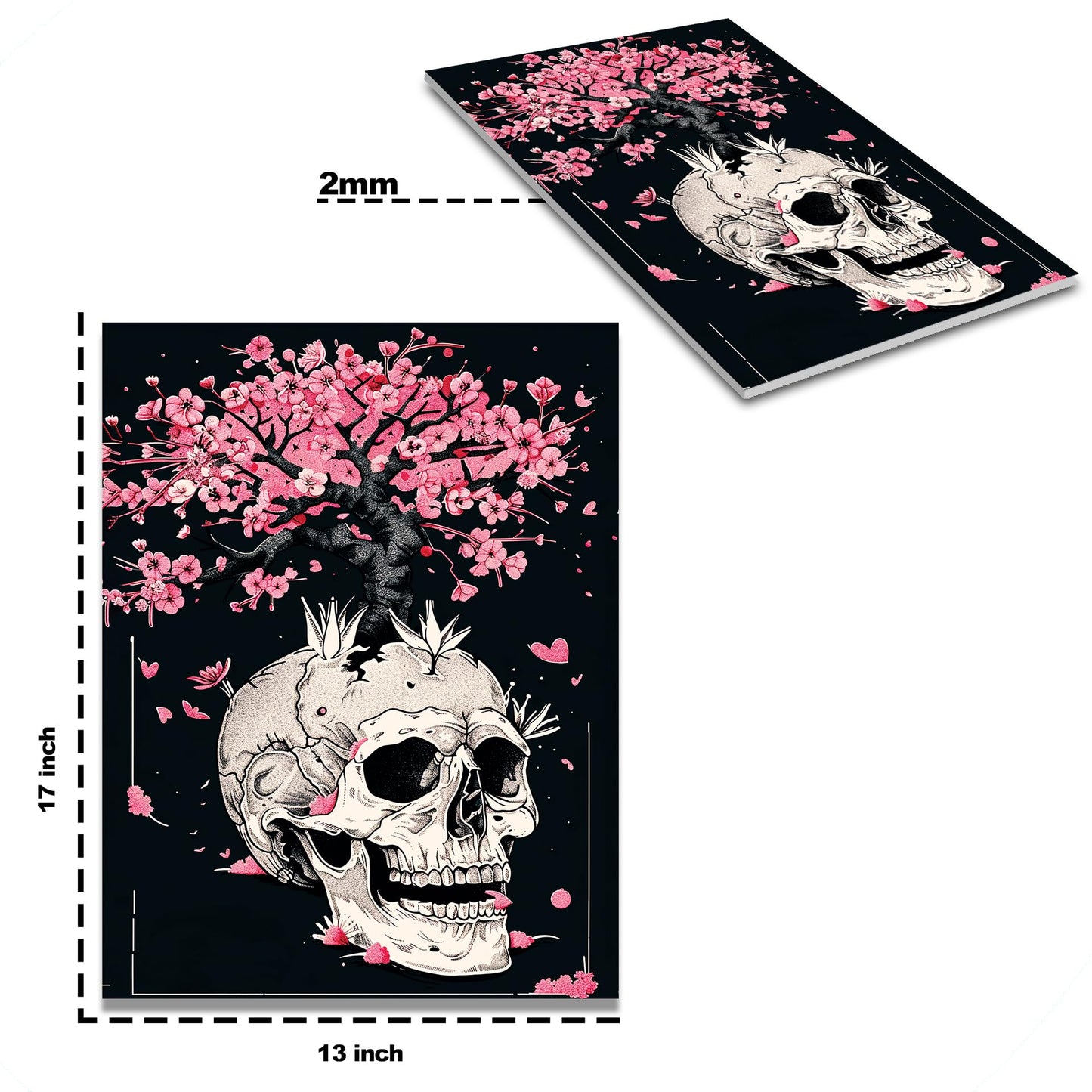 HK Studio Horror Gothic Decor Aesthetic Posters 13" x 17" - Spooky, Scary, Creepy Dorm Decor, Room Decor Aesthetic, Gothic Home Decor, Funky Decor