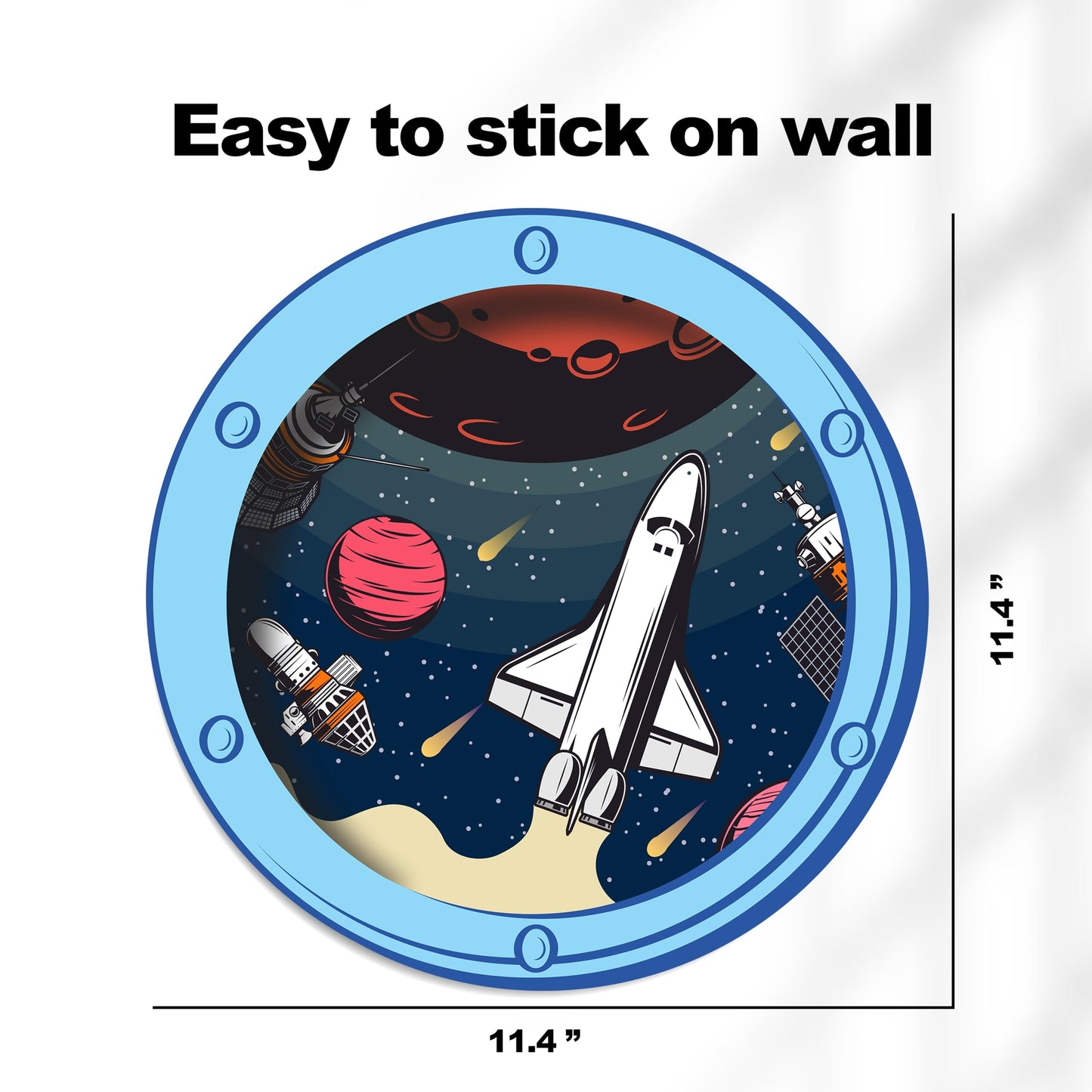 HK Studio Vintage Space Decor Astronaut Posters - Spaceship Porthole, Space Decorations, Space Themed Bedroom Decor