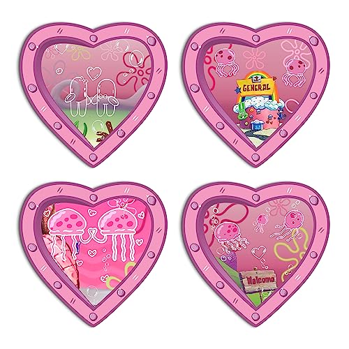 Posters Pack - Pink Porthole Heart Shape