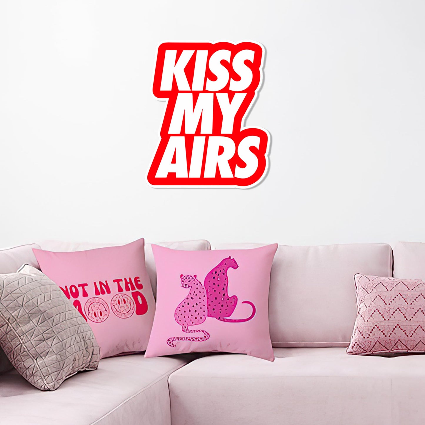 Sign Decor - Kiss My Airs (Red)