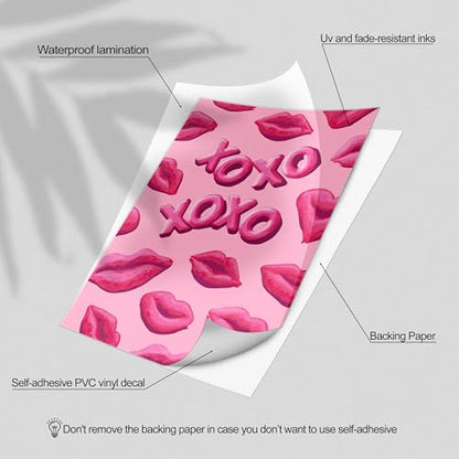 HK Studio Preppy Room Decor - Pink Wall Decor, Preppy Stuff, Unframed 48 Pcs 4" x 6"