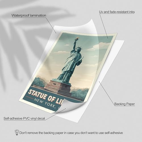 HK Studio Vintage Travel Postcards - Around The World Decorations, Vintage Travel Posters, Unframed 48 Pcs 4" x 6"