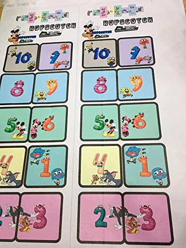 Classroom Decor Sensory Path Decals for Floor & Wall - Funny Number Hopscotch Floor Stickers for Boosting Gross Motor Skills