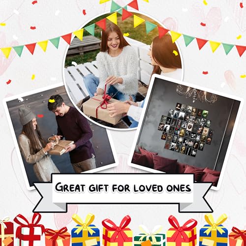 HK Studio Gothic Decor - Halloween Wall Decor, Unframed 48 Pcs 4" x 6"