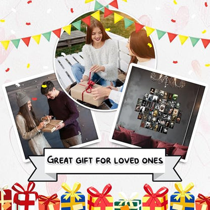 HK Studio Gothic Decor - Halloween Wall Decor, Unframed 48 Pcs 4" x 6"