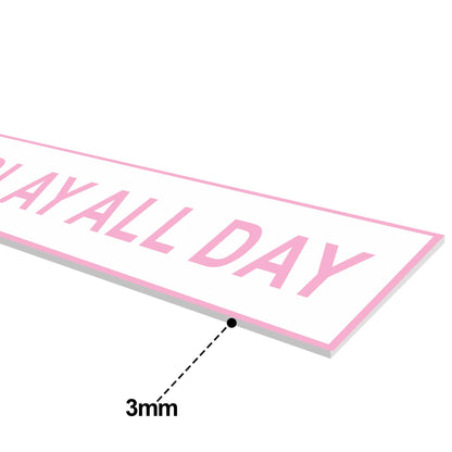 HK Studio Funny Street Sign 8" x 17" - Slay All Day Teen Room Decor Aesthetic