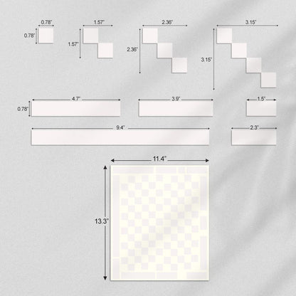 HK Studio Pixel Rainy Window Sticker Aesthetic - Pixel Art for Dorm, Game Room Decor 11" x 13" Pack 6