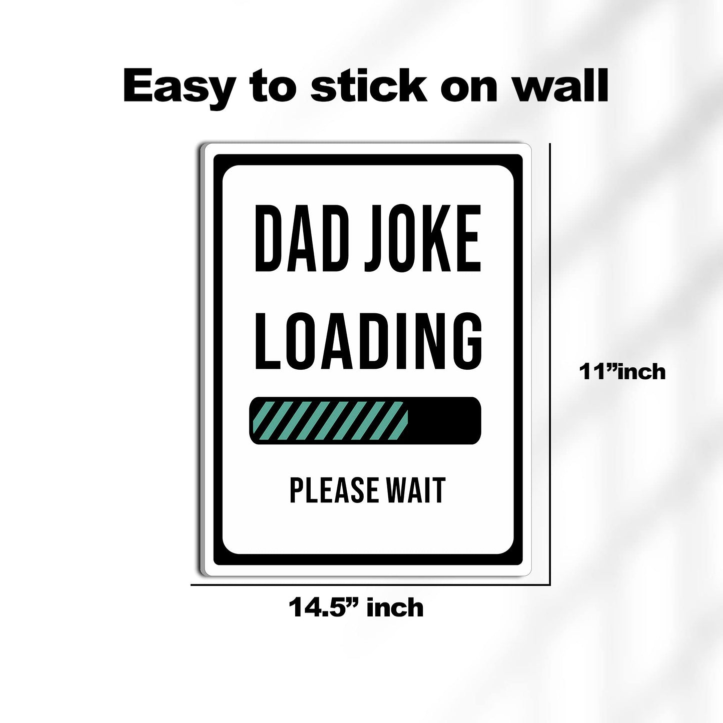 HK Studio Dad Funny Poster 11" x 15" - Dad Joke Loading Teen Room Decor Aesthetic