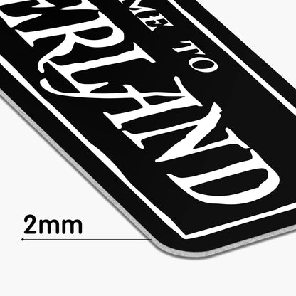 HK Studio Gothic Decor Alice Welcome to Wonderland 5" x 15" - Emo Witch Dark Academia Room Decor Aesthetic