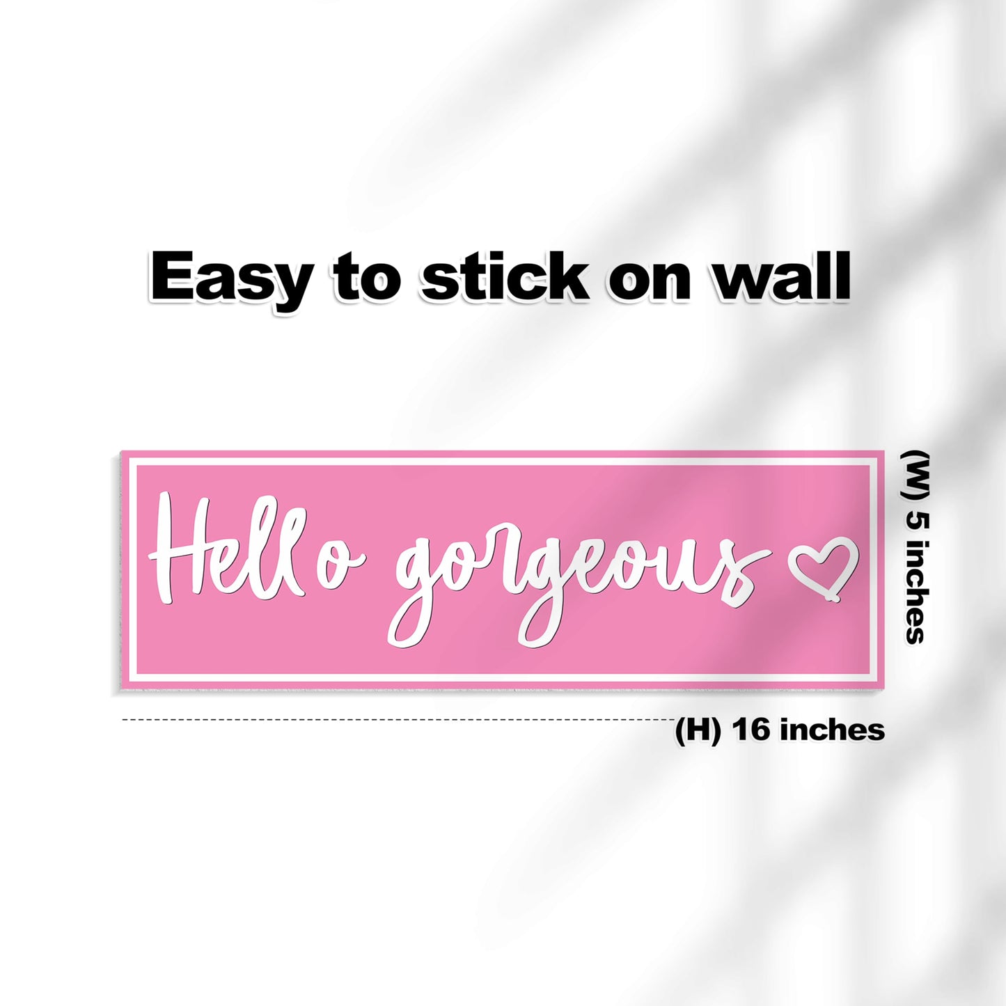 HK Studio Room Decor for Teen Girls - Hello Gorgeous Pink Room Decor