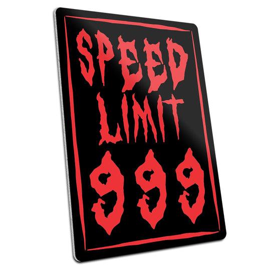 HK Studio Horror Gothic Decor Emo Grunge 11" x 17" - Speed Limit 999 for Bedroom, Dorm, Teen Room - Cool Room Decor Aesthetic