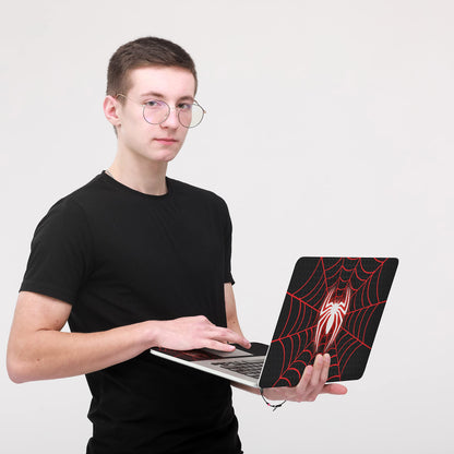 HK Studio Laptop Skin Decal Specific Fit for HP 14" with No Cutting Required, No Bubble, Waterproof, Scratch Resistant, Spider Design - Including Wide Screen and Full Wrist Pad Skin