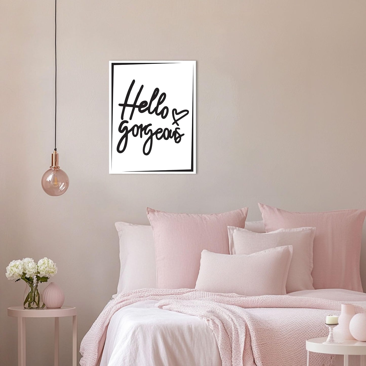 HK Studio Room Decor for Teen Girls - Hello Gorgeous Vanity Decor