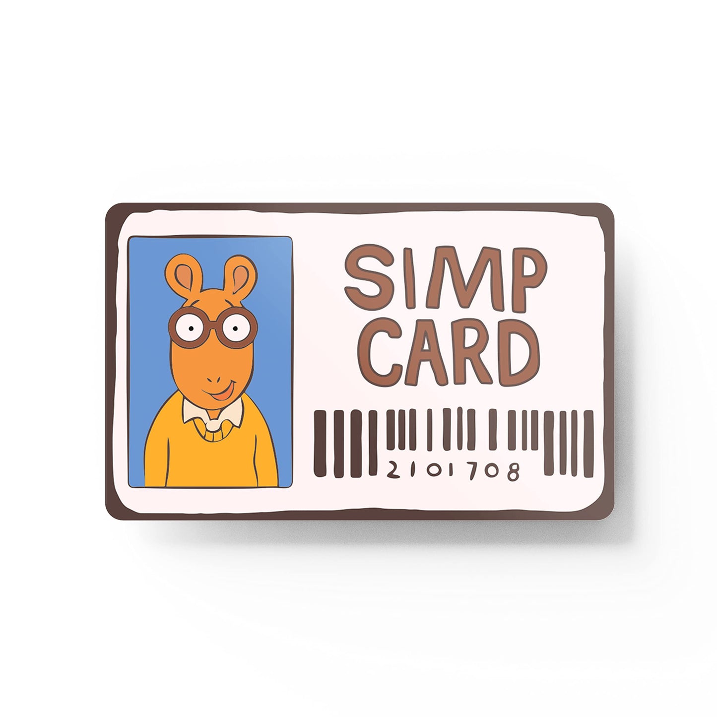 HK Studio Card Skin Sticker Simp Card Meme for EBT, Transportation, Key, Debit, Credit Card Skin - Covering Personalizing Bank Card - No Bubble, Slim, Waterproof, Digital-Printed