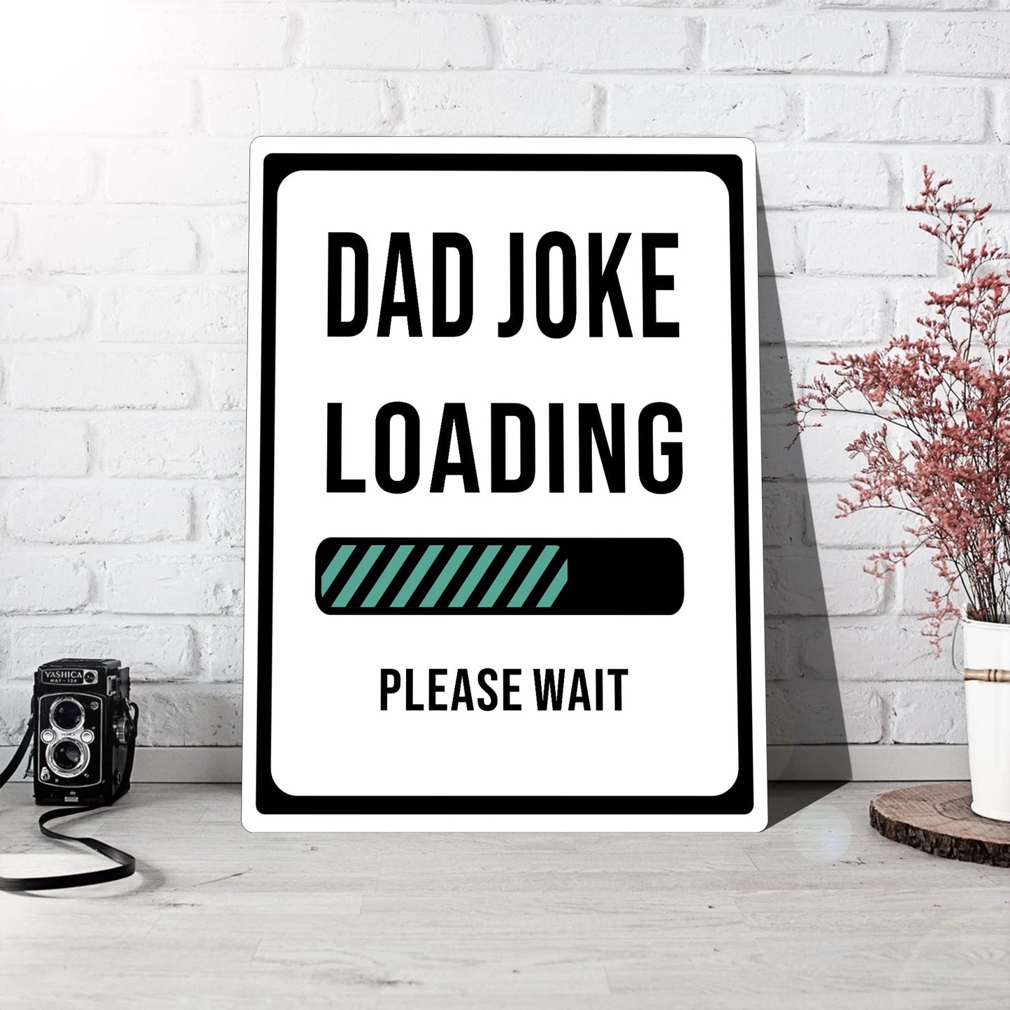 HK Studio Dad Funny Poster 11" x 15" - Dad Joke Loading Teen Room Decor Aesthetic