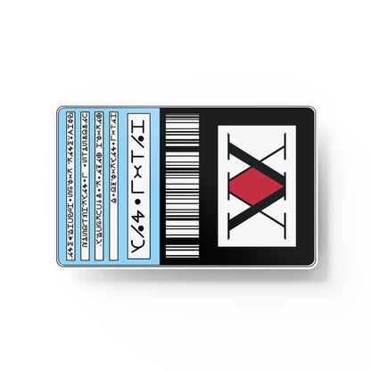 Credit Card Skin, Anime Hunter, 4 Pcs in 1 - Debit Card Skin, Bank, EBT, Metro, Key Card - Removable, Credit Card Sticker