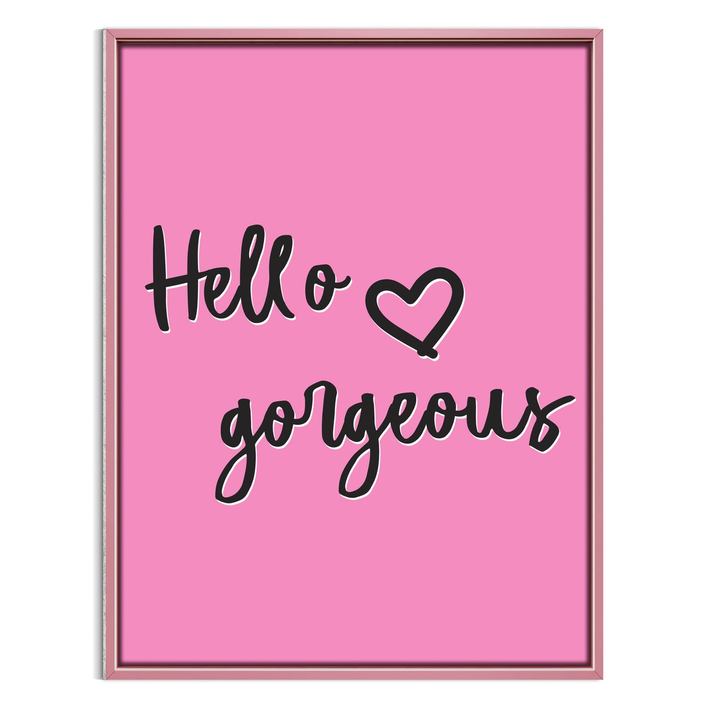 HK Studio Room Decor for Teen Girls - Hello Gorgeous Pink Room Decor