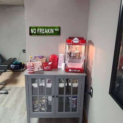 HK Studio 420 Decorations, No Freakin' Way, Street Signs - 420 Decor, Street Signs for Bedroom 6" x 15"