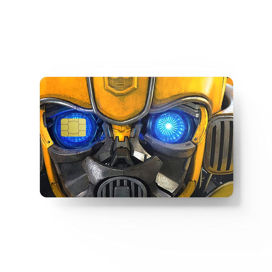 HK Studio Card Skin Sticker Robot Eyes for EBT, Transportation, Key, Debit, Credit Card Skin - Covering Personalizing Bank Card - No Bubble, Slim, Waterproof, Digital-Printed