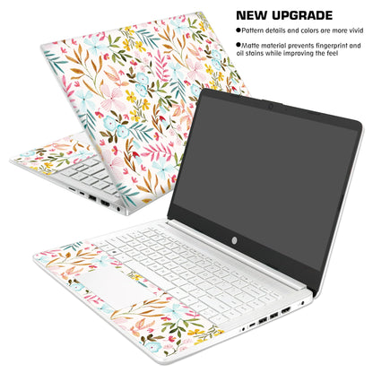 Laptop Skin Decal HP 14" - Botanical, Laptop Cover Sticker, No Cutting Required, No Bubble, Waterproof, Scratch Resistant - Including Wide Screen and Wrist Pad