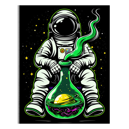 HK Studio Space Decor Astronaut Posters - Hippie Space Decorations, Space Themed Bedroom Decor