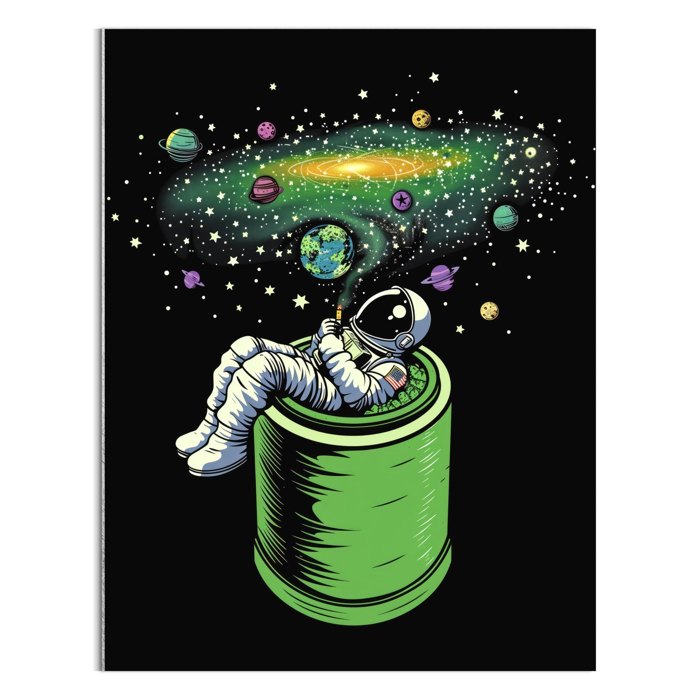 HK Studio Space Decor Astronaut Posters - Hippie Space Decorations, Space Themed Bedroom Decor