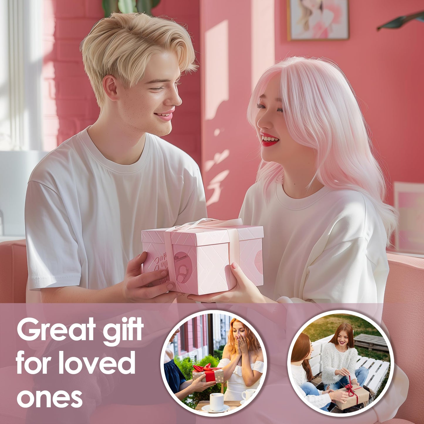 Laptop Skin Decal HP 15.6" - Kawaii Pixel Laptop Cover Sticker No Cutting Required, No Bubble, Waterproof, Scratch Resistant - Including Wide Screen and Wrist Pad