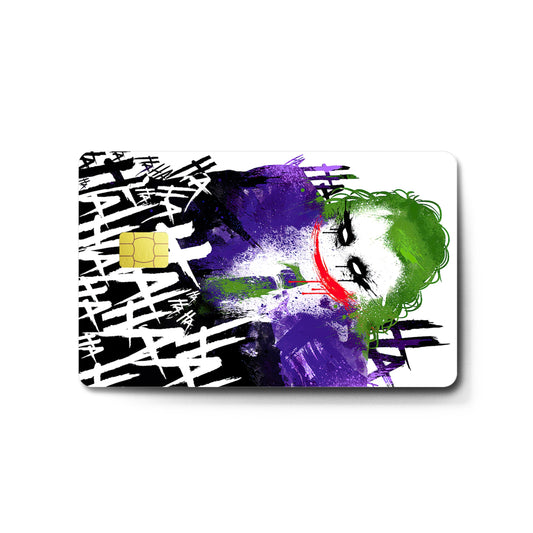 Debit Card Skin Cover Sticker - Art Clown 4Pcs Credit Card Sticker Protecting & Personalizing Bank, EBT, Metro, Key Card - No Bubble, Slim, Waterproof, Removable