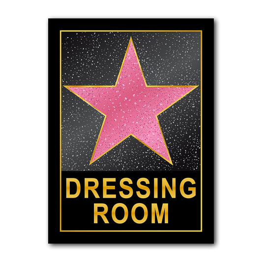 HK Studio Dressing Room Decor for Teen Girls 10" x 15" - Pink Star Y2K Room Decor Aesthetic