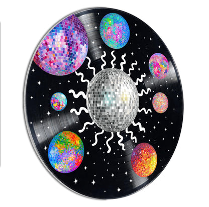 HK Studio Hippie Decor, Posters for Room Aesthetic - Record Decor, Music Themed Party Decorations, 4 Pcs 12"