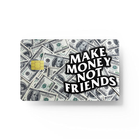 HK Studio Card Skin Sticker Money Meme for EBT, Transportation, Key, Debit, Credit Card Skin - Covering Personalizing Bank Card - No Bubble, Slim, Waterproof, Digital-Printed