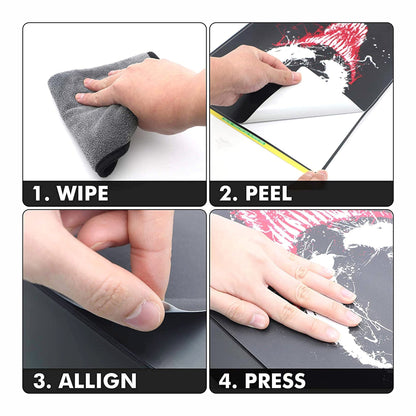 HK Studio Laptop Skin Decal Specific Fit for HP 14" with No Cutting Required, No Bubble, Waterproof, Scratch Resistant, Spider Design - Including Wide Screen and Full Wrist Pad Skin