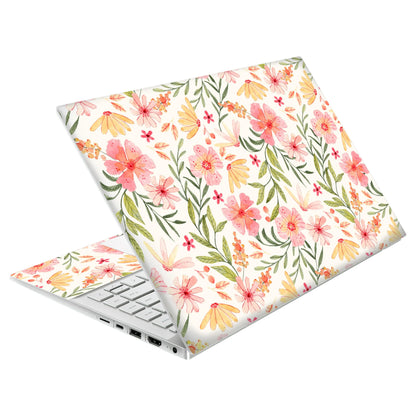Laptop Skin Decal HP 14" - Botanical, Laptop Cover Sticker, No Cutting Required, No Bubble, Waterproof, Scratch Resistant - Including Wide Screen and Wrist Pad