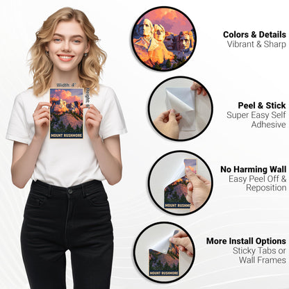 HK Studio Vintage National Park Posters - Vintage Travel Postcards, Unframed 48 Pcs 4" x 6"