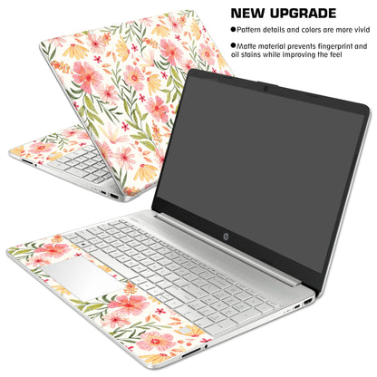 Laptop Skin Decal HP 15.6" - Botanical, Laptop Cover Sticker, No Cutting Required, No Bubble, Waterproof, Scratch Resistant - Including Wide Screen and Wrist Pad