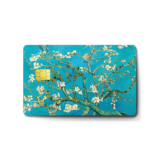 HK Studio Card Skin Sticker Almond Blossom for EBT, Credit, Debit Card Skin - Protecting and Personalizing Bank Card - No Bubble, Slim, Waterproof, Digital-Printed