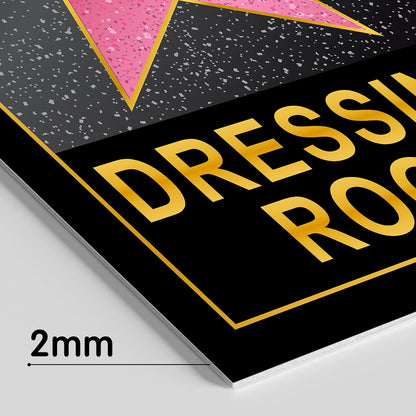 HK Studio Dressing Room Decor for Teen Girls 10" x 15" - Pink Star Y2K Room Decor Aesthetic