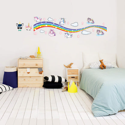 Classroom Decor Sensory Path Decals for Floor & Wall - Rainbow Shape Walk Path Hopscotch Floor Stickers for Boosting Gross Motor Skills