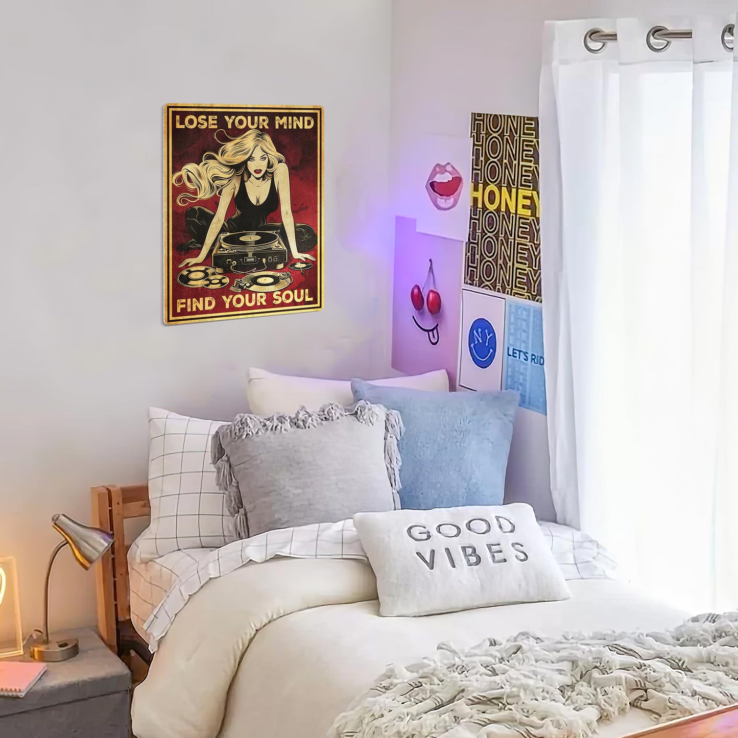 HK Studio Hippie Room Decor Posters - Lose Your Mind Find Your Soul Hippie Decor