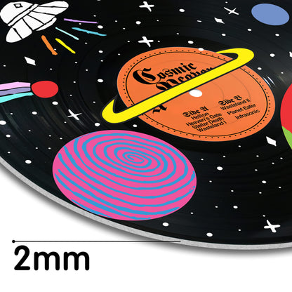 HK Studio Hippie Decor, Posters for Room Aesthetic - Record Decor, Music Themed Party Decorations, 4pcs 12"