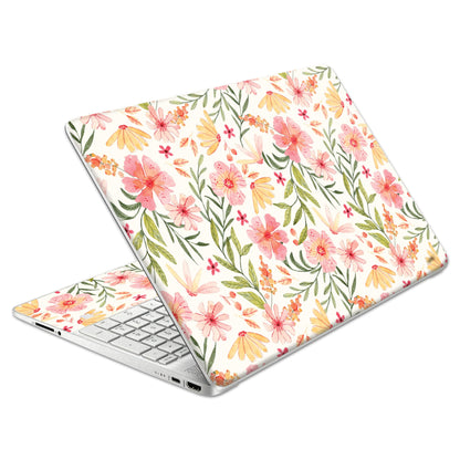Laptop Skin Decal HP 15.6" - Botanical, Laptop Cover Sticker, No Cutting Required, No Bubble, Waterproof, Scratch Resistant - Including Wide Screen and Wrist Pad