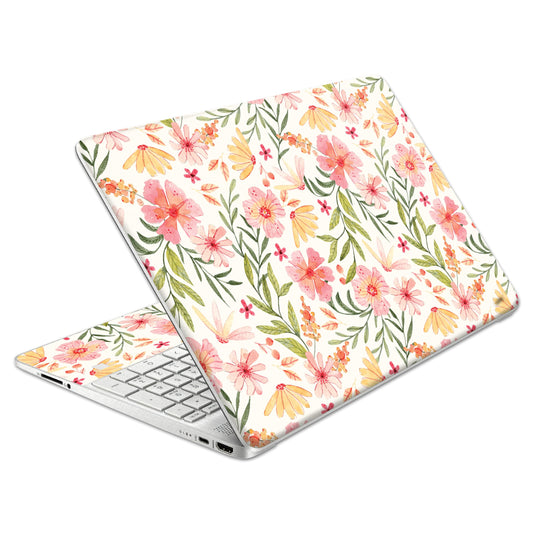 Laptop Skin Decal HP 15.6" - Botanical, Laptop Cover Sticker, No Cutting Required, No Bubble, Waterproof, Scratch Resistant - Including Wide Screen and Wrist Pad