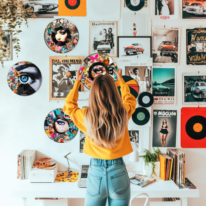 HK Studio Y2K Decorations, Posters for Room Aesthetic - Record Decor, Y2K Posters, 4 Pcs 12"