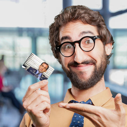 Credit Card Skin, Funny Office Meme, 4 Pcs in 1 - Debit Card Skin, Bank, EBT, Metro, Key Card - Removable, Credit Card Sticker