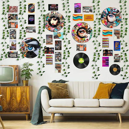 HK Studio Y2K Decorations, Posters for Room Aesthetic - Record Decor, Y2K Posters, 4 Pcs 12"